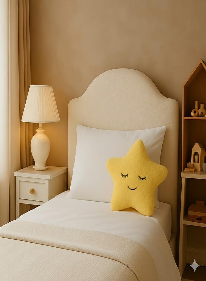 HAPPY BRO Yellow Star Shaped Pillow Soft & Cozy Decorative Cushion for Sofa, Bed, Nursery & Kids Room Cute Plush Star Cushion for Home Décor & Gifting - Image 5